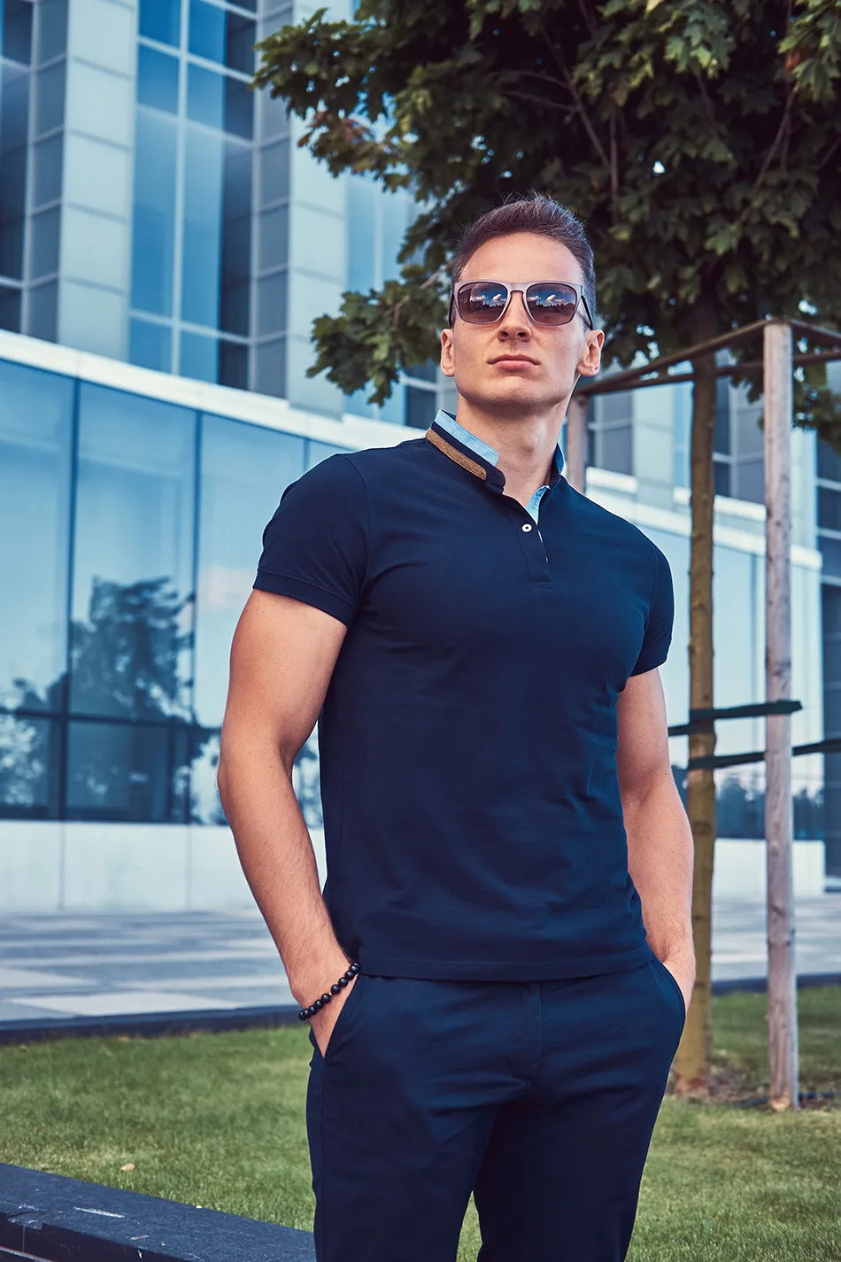 camisa polo masculina