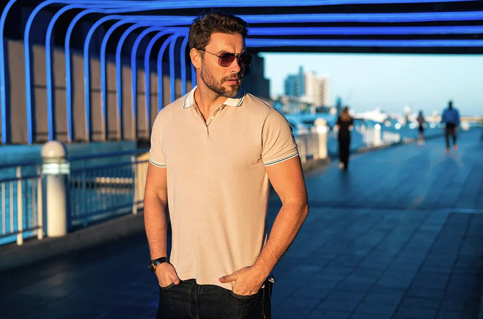 camisa polo masculina