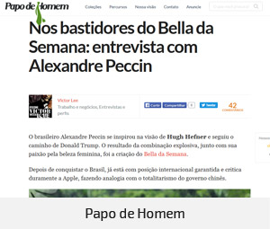 bella da semana na mídia
