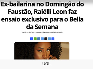 bella da semana na mídia